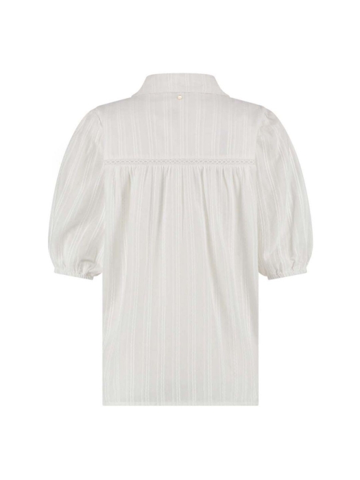 Tramontana Short-Sleeved Fancy Blouse 001100 Off white