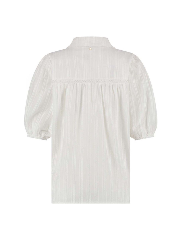 Tramontana Short-Sleeved Fancy Blouse 001100 Off white