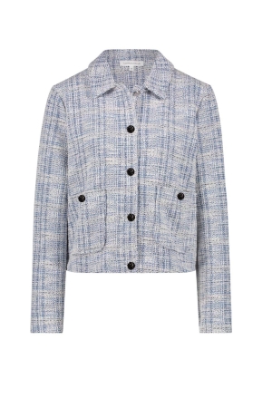 Tramontana Stretch Tweed Jacket 005048 Saphire blue