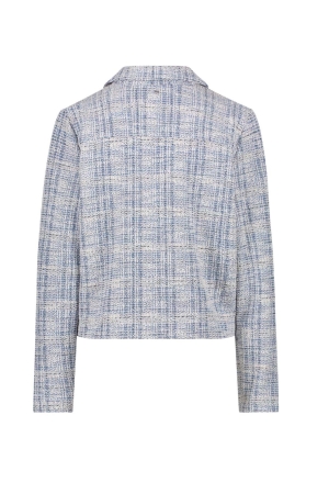 Tramontana Stretch Tweed Jacket 005048 Saphire blue