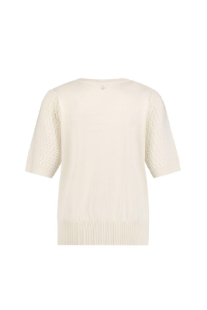 Tramontana Fancy Stitch Jumper 001100 Off white