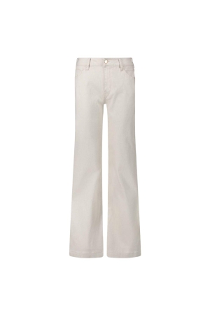 Tramontana Lurex Wide-Leg Denim Trousers 002040 Light sand