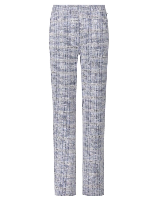Tramontana Stretch Tweed Trousers 005048 Saphire blue