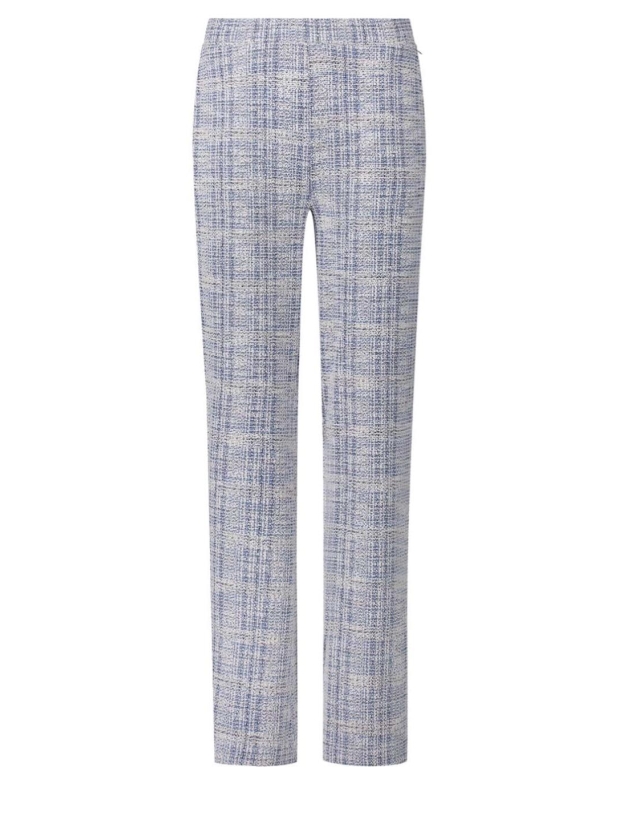Tramontana Stretch Tweed Trousers 005048 Saphire blue