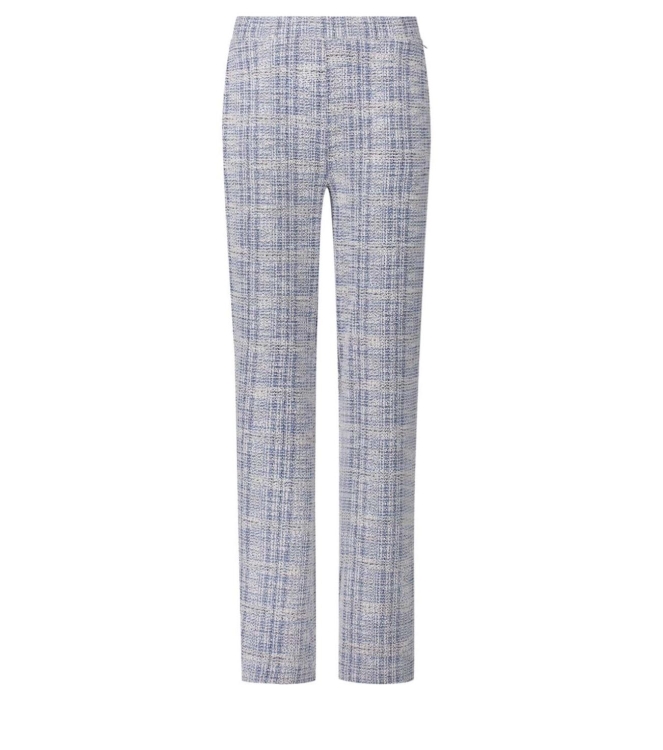 Tramontana Stretch Tweed Trousers 005048 Saphire blue