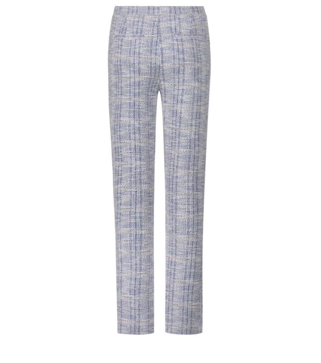 Tramontana Stretch Tweed Trousers 005048 Saphire blue