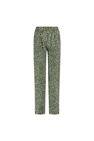Tramontana Trousers Zebra Swirl 009996- Print Greens