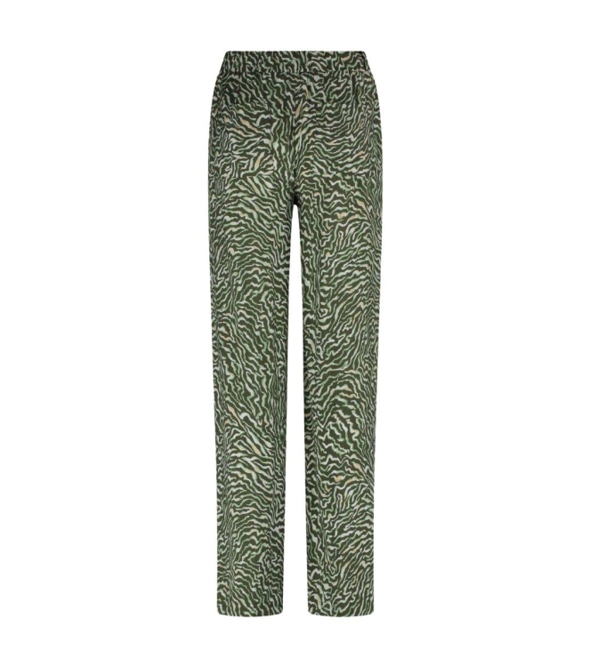 Tramontana Trousers Zebra Swirl 009996- Print Greens