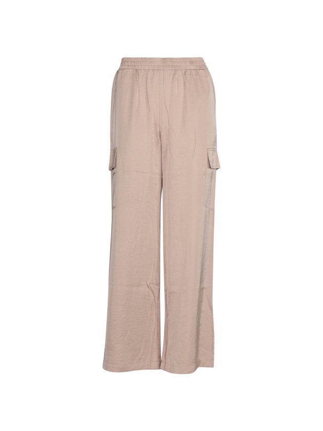 Tramontana Hammered-Satin Trousers 002000 Sand
