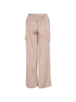 Tramontana Hammered-Satin Trousers 002000 Sand