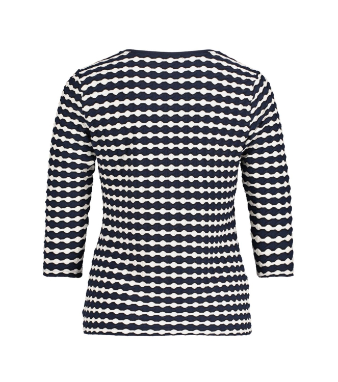 Betty Barclay Shirt Kurz 3/4 Arm 8813 Dark blue/cream