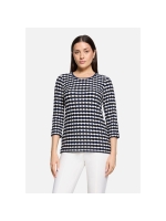 Betty Barclay Shirt Kurz 3/4 Arm 8813 Dark blue/cream