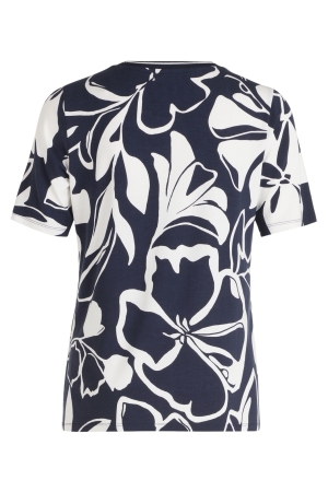 Betty Barclay Shirt Kurz 1/2 Arm 8813 Dark blue/cream