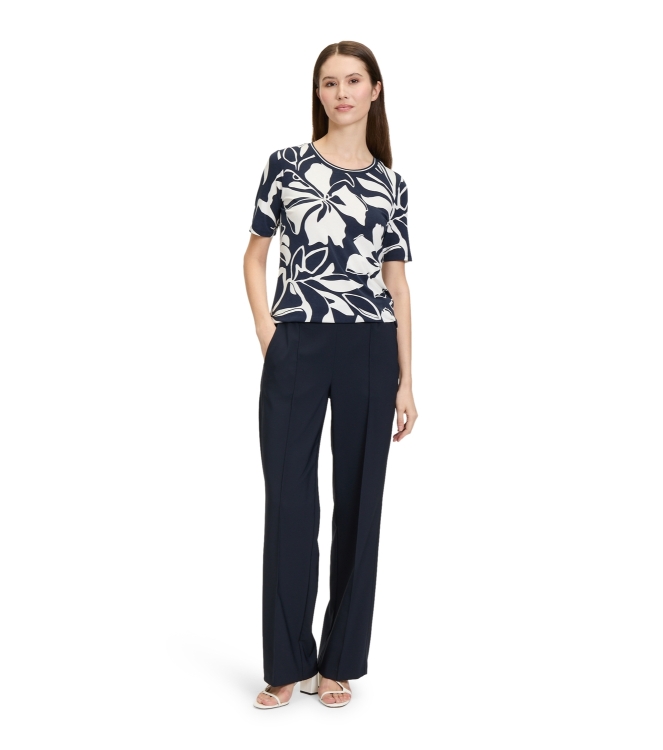 Betty Barclay Shirt Kurz 1/2 Arm 8813 Dark blue/cream