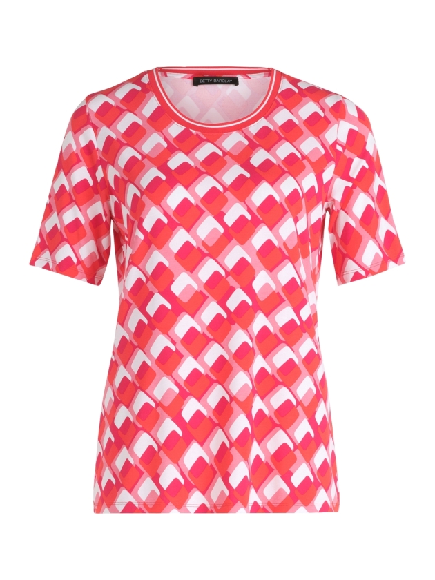 Betty Barclay Shirt Kurz 1/2 Arm 4811 Red/cream