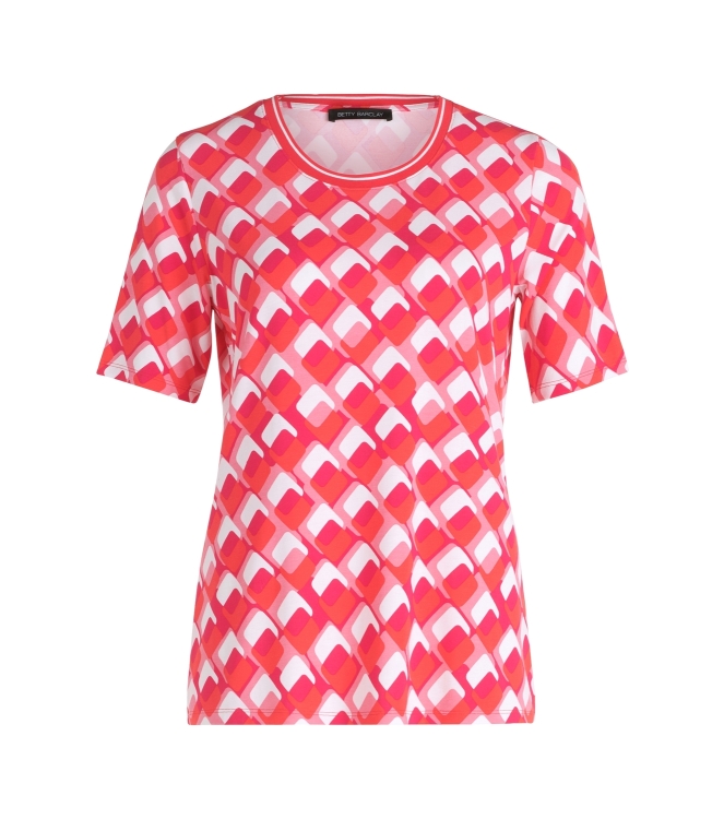 Betty Barclay Shirt Kurz 1/2 Arm 4811 Red/cream
