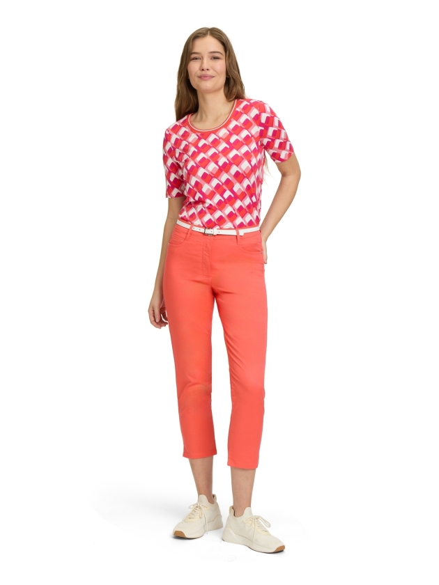 Betty Barclay Shirt Kurz 1/2 Arm 4811 Red/cream