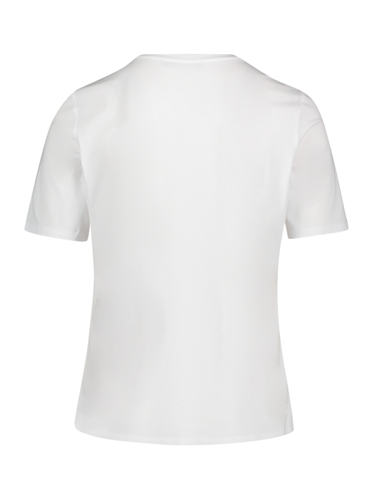 Betty Barclay Shirt Kurz 1/2 Arm 1940 Patch white/red