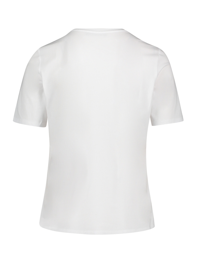 Betty Barclay Shirt Kurz 1/2 Arm 1940 Patch white/red