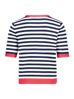 Betty Barclay Strickpullover Kurz 1/2 Arm 8943 Patch dark blue/red