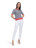 Betty Barclay Strickpullover Kurz 1/2 Arm 8943 Patch dark blue/red