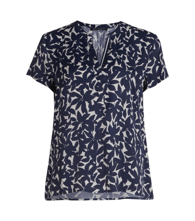 Betty Barclay Bluse Kurz 1/2 Arm 4031 Dark blue/cream