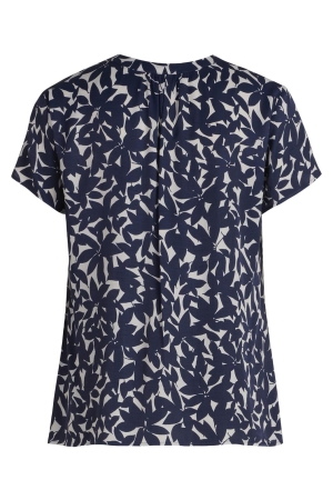 Betty Barclay Bluse Kurz 1/2 Arm 4031 Dark blue/cream