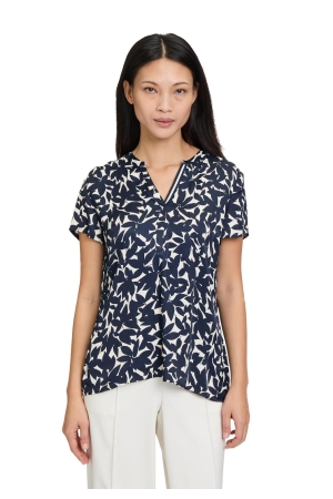 Betty Barclay Bluse Kurz 1/2 Arm 4031 Dark blue/cream