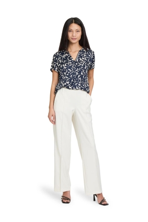 Betty Barclay Bluse Kurz 1/2 Arm 4031 Dark blue/cream