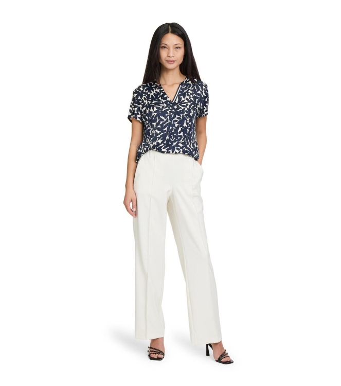 Betty Barclay Bluse Kurz 1/2 Arm 4031 Dark blue/cream