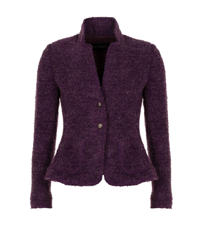 B-Three Blazer boucle 550_purple