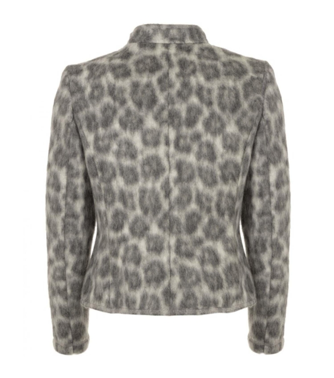 B-Three Blazer printed wool 115_off white