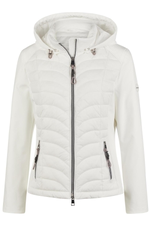 Lebek Jacke Stepp mit Kapuze 120 Offwhite