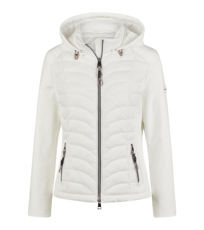 Lebek Jacke Stepp mit Kapuze 120 Offwhite