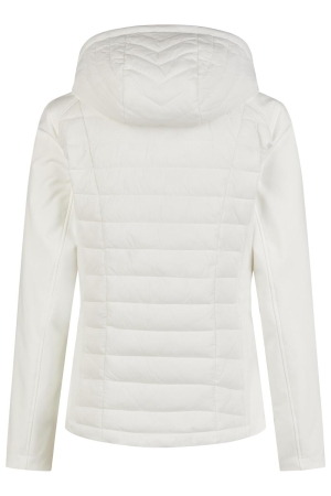 Lebek Jacke Stepp mit Kapuze 120 Offwhite