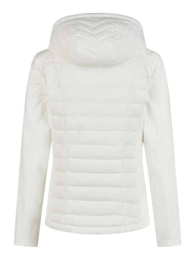 Lebek Jacke Stepp mit Kapuze 120 Offwhite
