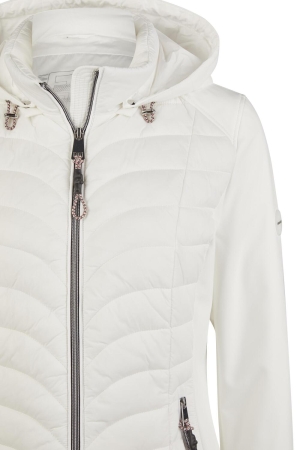 Lebek Jacke Stepp mit Kapuze 120 Offwhite