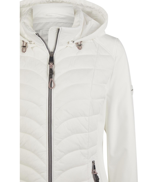 Lebek Jacke Stepp mit Kapuze 120 Offwhite