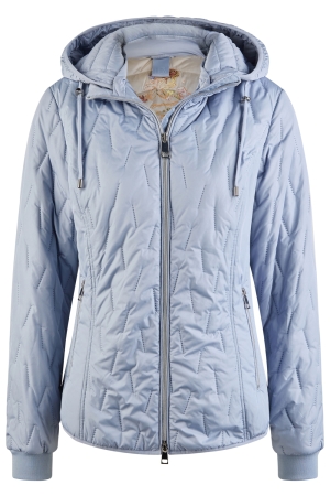 Lebek Jacke Stepp mit Kapuze 718 Smoke blue