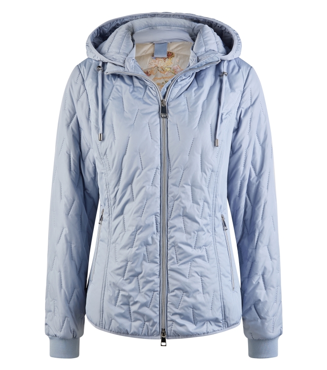 Lebek Jacke Stepp mit Kapuze 718 Smoke blue