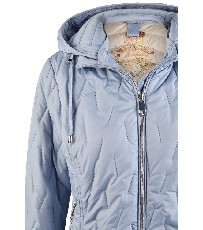 Lebek Jacke Stepp mit Kapuze 718 Smoke blue