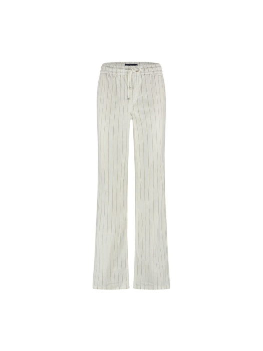 Red Button Colette cotton linnen stripe 83 cm Dark sand