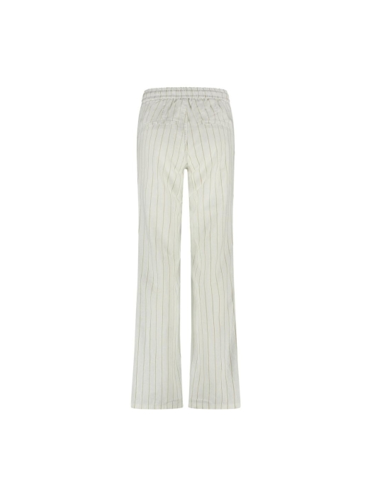 Red Button Colette cotton linnen stripe 83 cm Dark sand