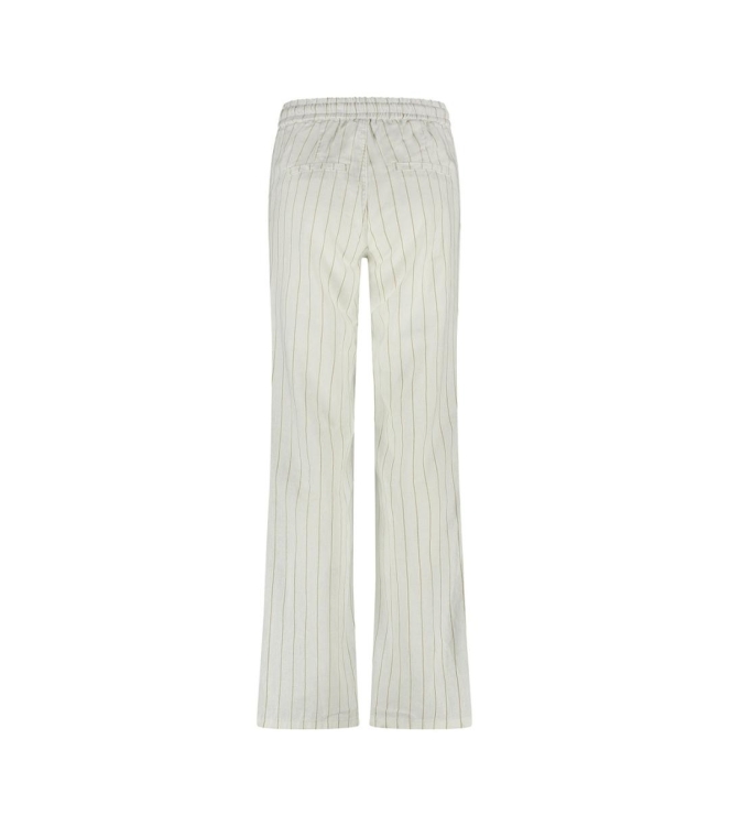 Red Button Colette cotton linnen stripe 83 cm Dark sand