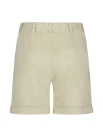 Red Button Cleo short cotton linen colour Pebble