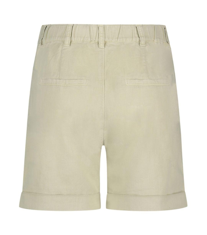 Red Button Cleo short cotton linen colour Pebble