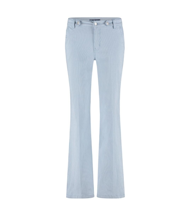 Red Button Colette & loops denim stripe Beachblue