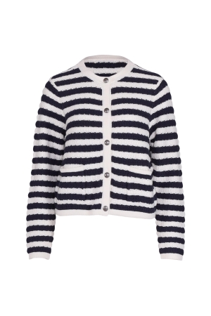 Red Button Danelle stripe Ecru navy