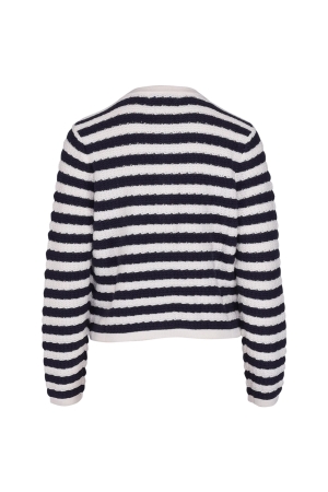 Red Button Danelle stripe Ecru navy