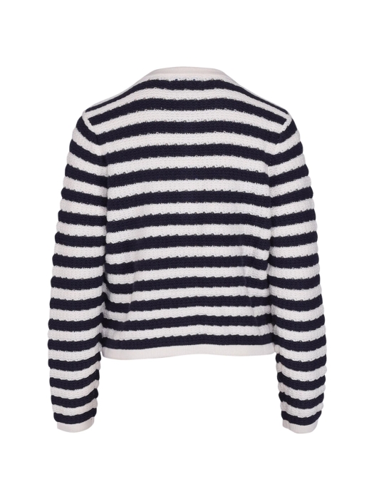 Red Button Danelle stripe Ecru navy